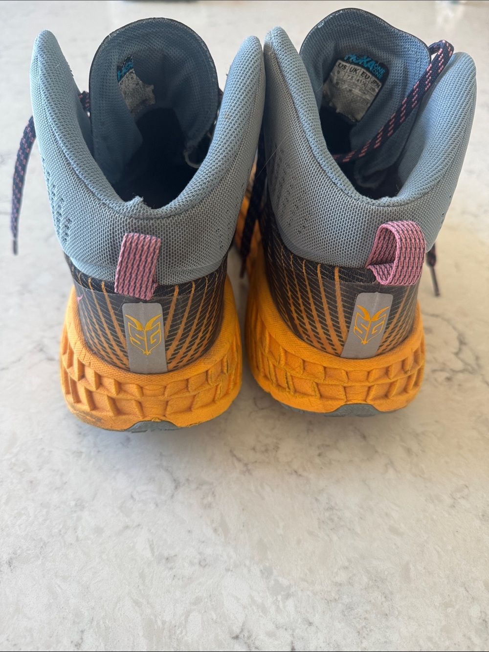 Hoka Speedgoat Mid 2 GTX Trail Mid-Top Shoes in Blue and Orange women’s 9 - Picture 4 of 12